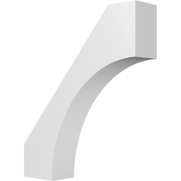 Ekena Millwork 5 1/2-in. W x 24-in. D x 28-in. H Westlake Architectural Grade PVC Knee Brace BRCP055X24X28WTL - main